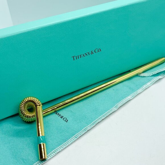 Tiffany & Co. Gold Vermeil Sterling Silver Crazy Straw - Unused w/ Packaging - Picture 4 of 5